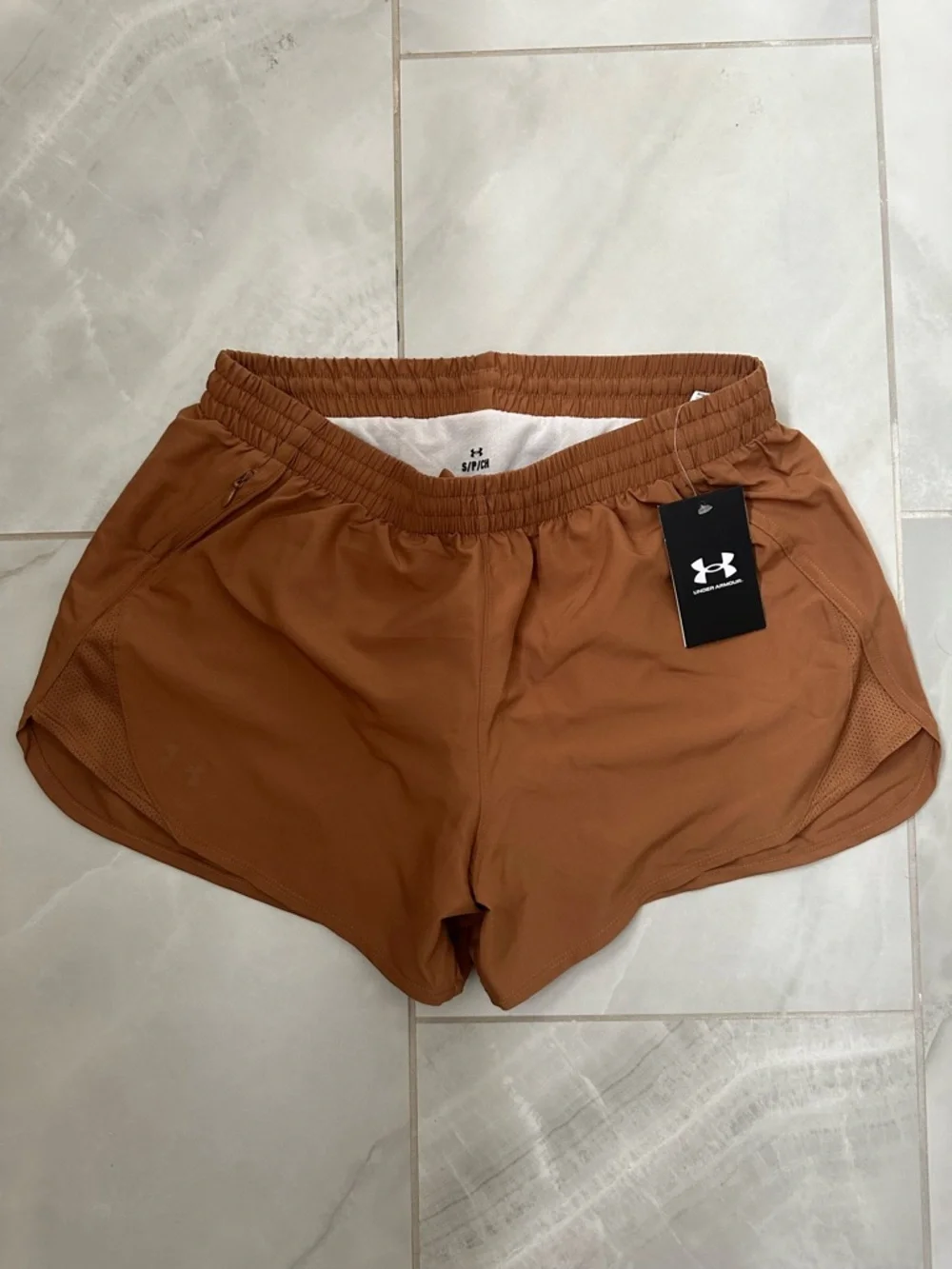 Under Armour Women's Rust Athletic Running Shorts - Picture 1 of 6